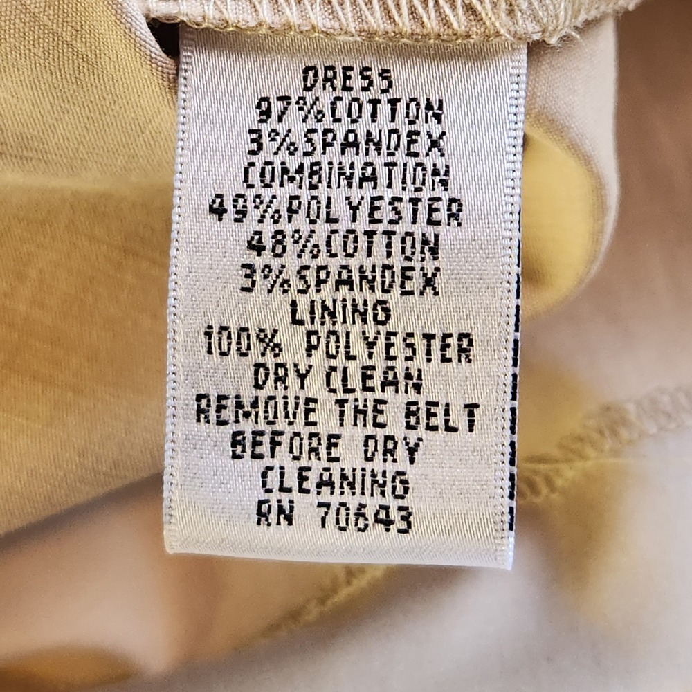 WILLOW GLENN New York Dress Womens 14 White Beige Sleeveless Midi A-line NWOT‎ - Picture 6 of 6